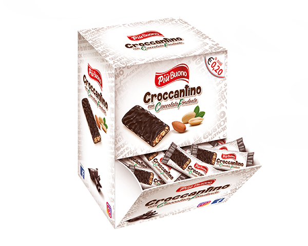 Croccantino con cioccolato fondente